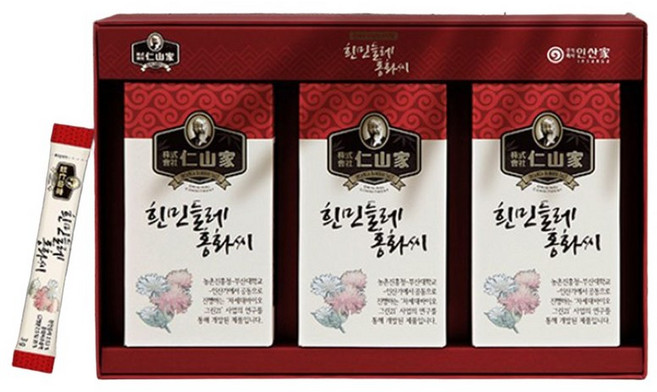 인산가 흰민들레 홍화씨 스틱형 270g 1박스 + 건강간식샘플
