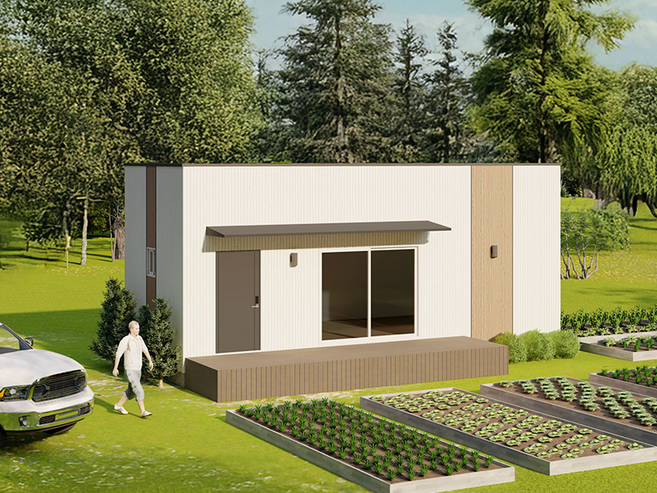 [하루홈] 체류형쉼터 더 휴_B(다락2) 모듈러주택 농막 10평형 소형주택