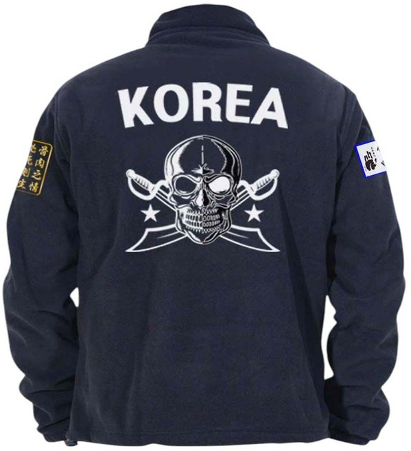 로카후리스 백골 해골 3사단백골 간절기 동절기 폴라폴리스 후리스자켓