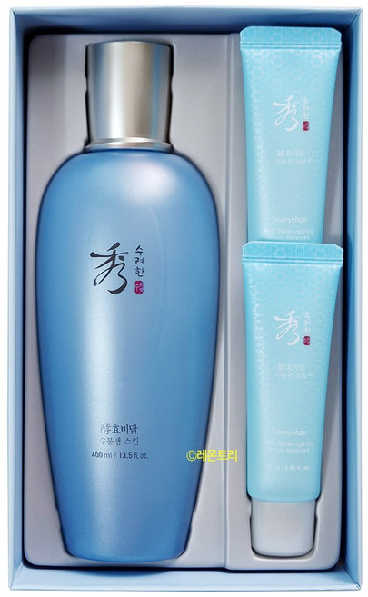 수려한 효비담 수분샘 스킨 400ml 대용량 (케이스없음), 1개