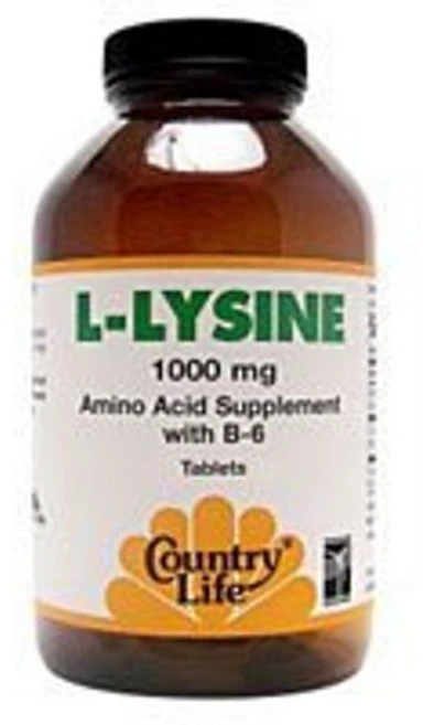 컨트리 라이프 비타민 L-라이신 1000mg B-6 함유 100정 COUNTRY LIFE VITAMINS L-LYSINE 1000MG W/B-6 100 TAB, 1개 - 쿠팡