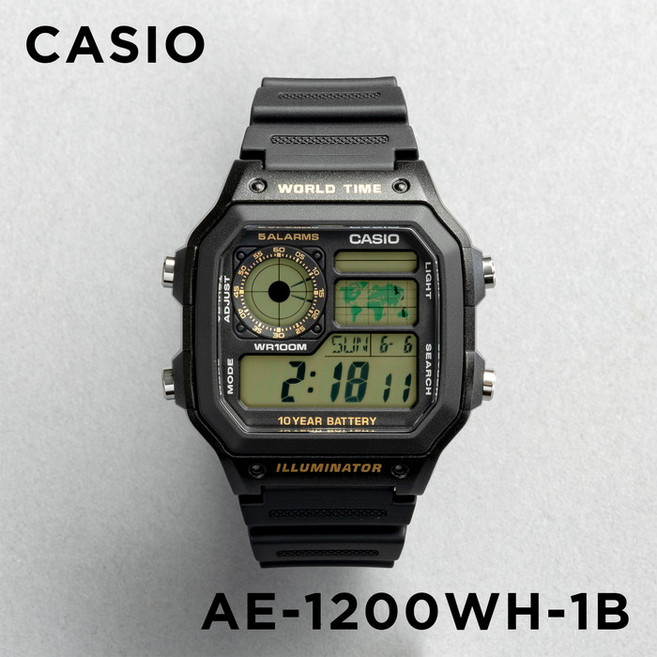 CASIO 로얄 AE-1200WH-1B 남녀공용 손목시계