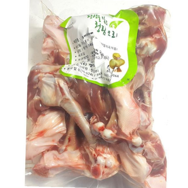 오리롤 청림 오리 다리뼈 오리고기 생오리 오리백숙 1kg, 본상품