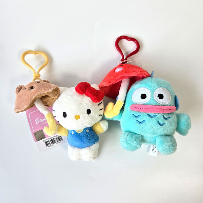 한교동헬로키티우산키링 자동차 열쇠고리 가방 가꾸 백꾸, 1개, 헬로키티 우산 키링