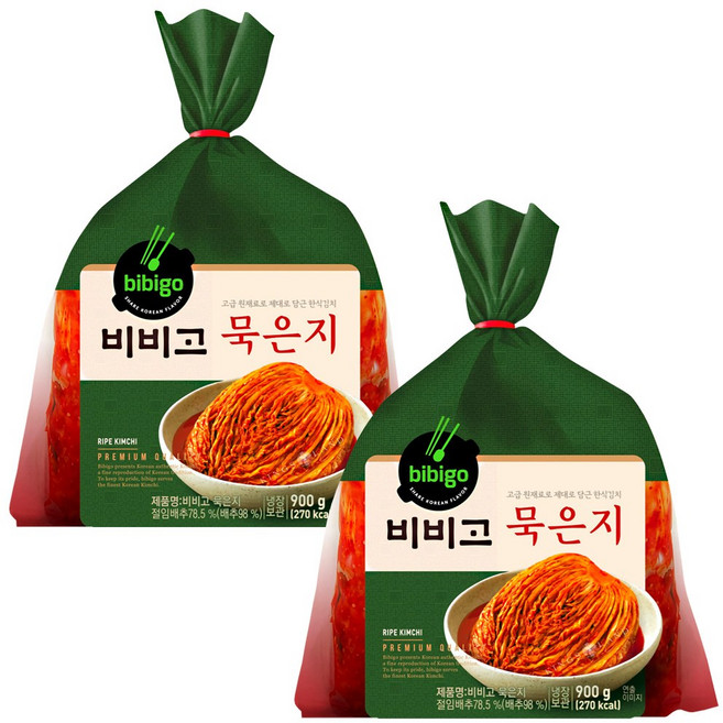 비비고 묵은지900g, 900g, 2개