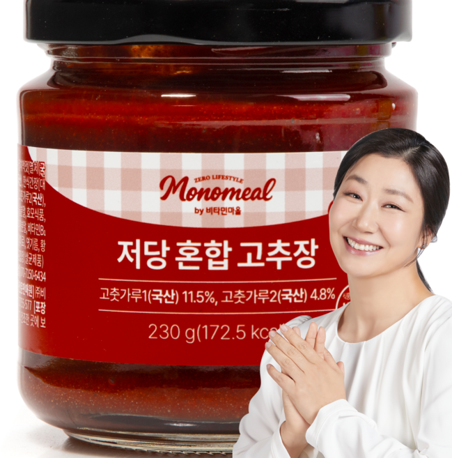 비타민마을 모노밀 저당 혼합 고추장, 1개, 230g