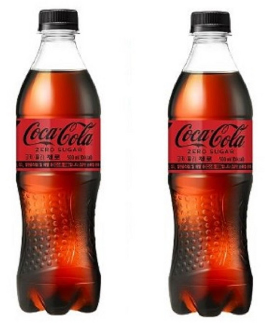 코카콜라 제로 페트, 24개, 500ml