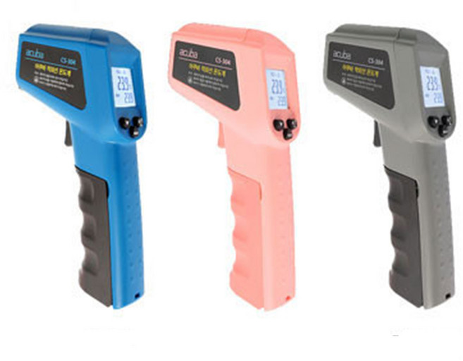 아쿠바 적외선 온도계 CS-301 302 304 305 레이저 비접촉식 표면 온도측정기, 회색, 1개, CS-304