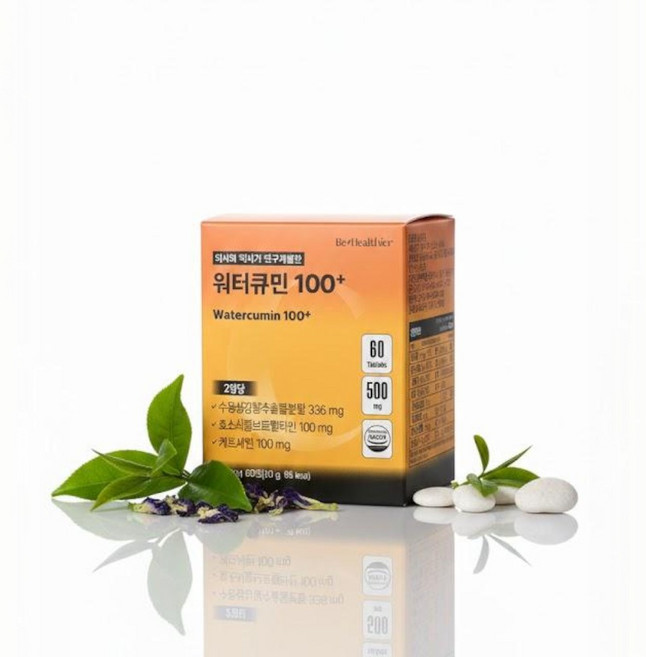 비헬씨어 워터큐민 100+ 500mg 1BOX, 1박스, 60정