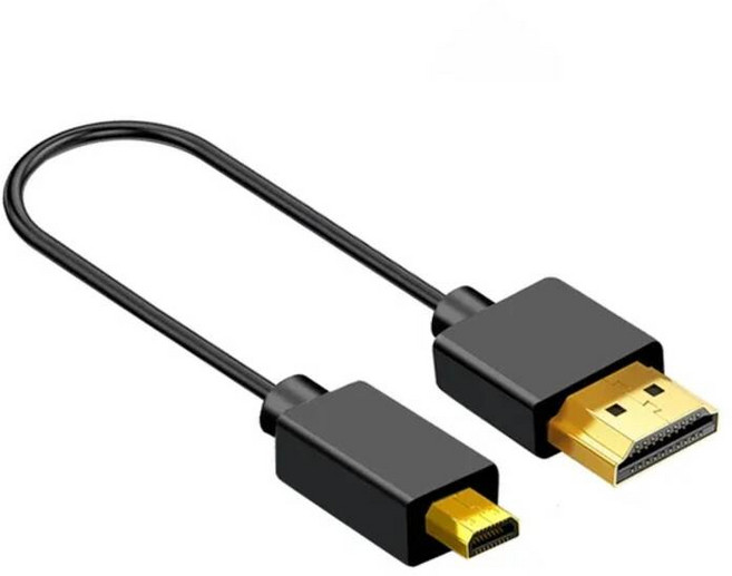 DPTOHDMI케이블 컨버터 튼튼한케이블 c타입 휴대용 슬림 라이트 HD2. 0 케이블 4K@60Hz 19+1코어 미니HD/마이크로HD OD3.2mm PC PS4 카메라 태블릿, 02 HD to Micro-HD, 01 0.2m