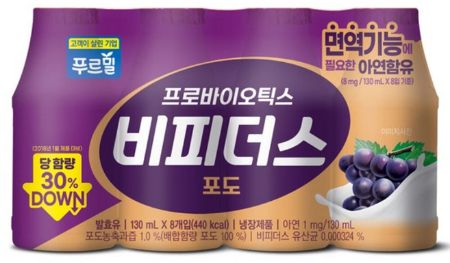 비피더스 마시는 요구르트 포도 130ml 32개입