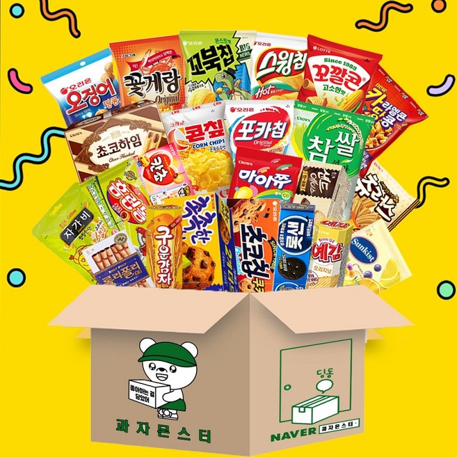 과자세트 간식세트 사무실간식 학교간식 어린이집선물 조카선물 과자선물세트 대용량간식, 5.달달이 다담아, 1세트