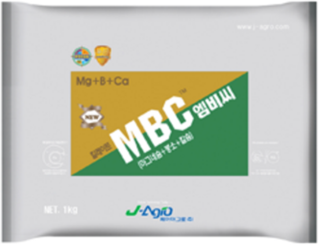 MBC 엠비씨 1KG 엔힙마그네슘 + 붕소 + 엔힙칼슘의 종합 믹스제 제이아그로, 1개