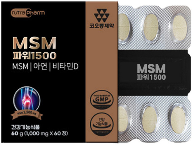 코오롱제약 MSM 파워 1500, 60정, 1개