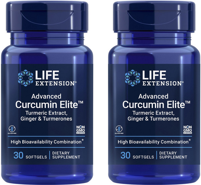 라이프익스텐션 어드밴스드 커큐민 엘리트 소프트젤, 30정, 2개