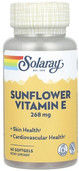 솔라레이 해바라기 비타민E 268mg 60소프트젤, 60정, 1개 - 쿠팡