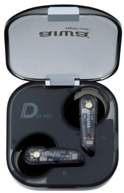 AIWA 愛華 AT-X80D 真無線藍牙耳機 藍牙5.0穩定連接 輕巧舒適入耳設計 智能觸控操作 高清通話 持久續航