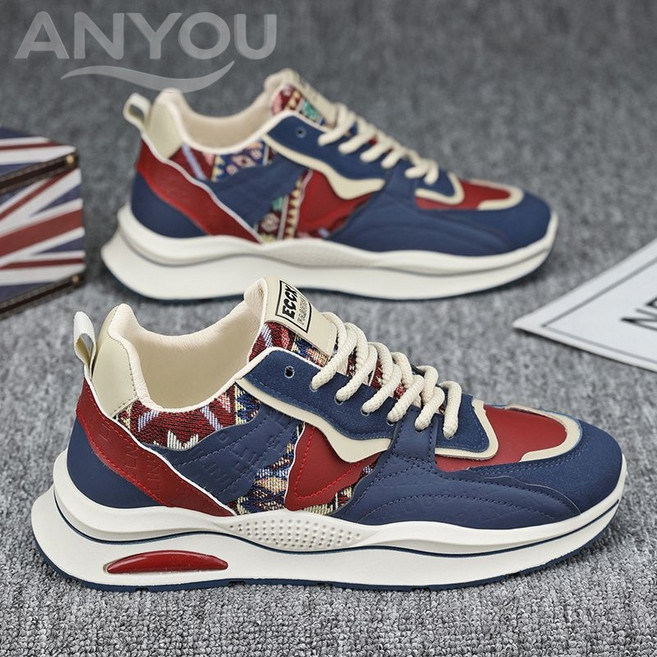 남성용 키높이 통굽 캐주얼화 스니커즈 패션 슬림해보이는 신발