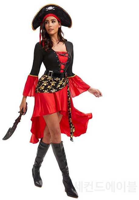 코스프레 여자 해적 의상 할로윈 코스튬 무대 H27