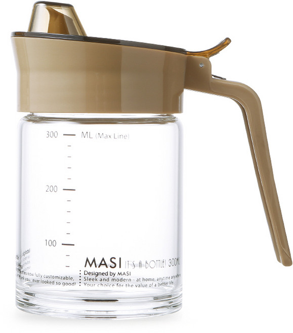 마시 조미료통 후추통 양념통 소금통 유리 오일병 300ml-1P, 1개