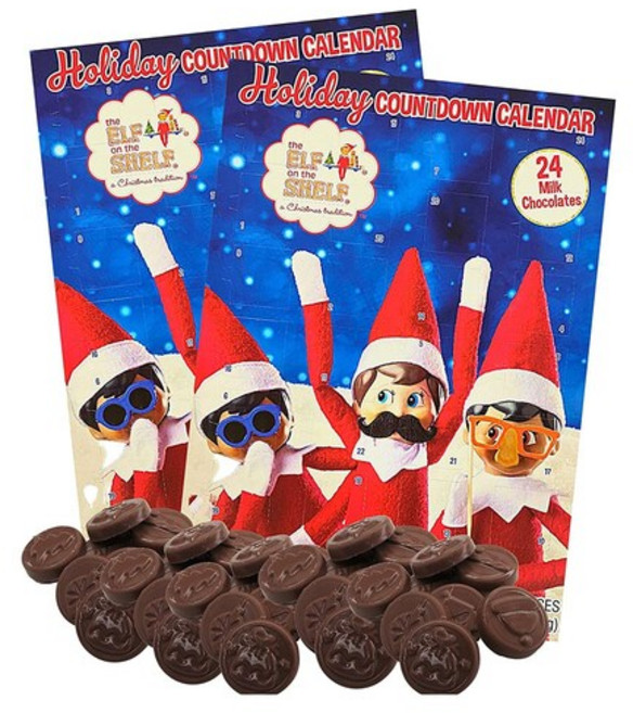 Frankford 크리스마스 엘프 온더 쉘프 초콜릿 어드벤트 캘린더 50g x 2팩 2021 2022 Christmas Two Elf