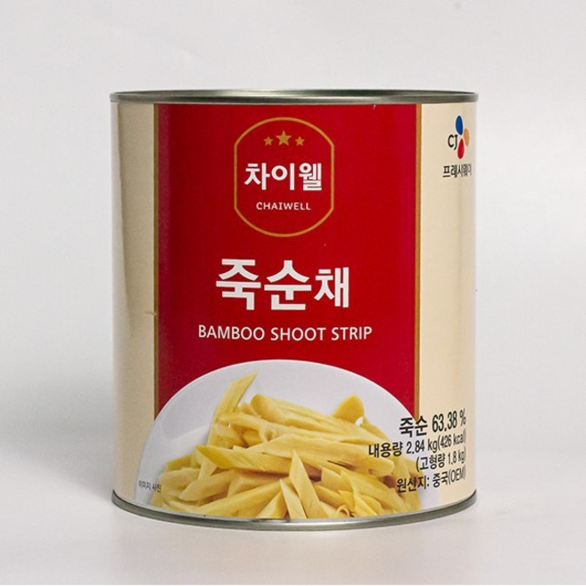 차이웰 죽순캔 채, 2.84kg, 6개