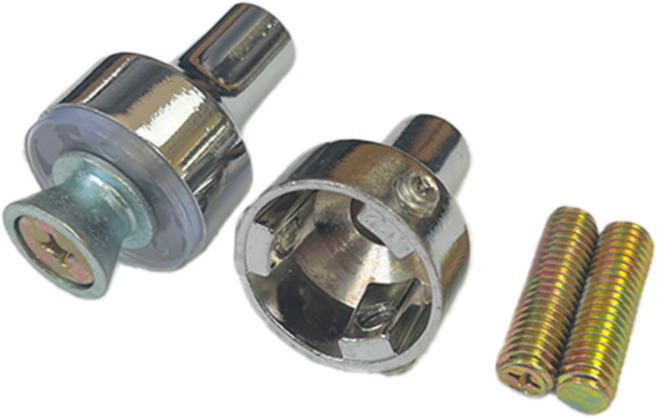 드림공간 손잡이발 3구 유리문 손잡이발 강화도어 연결부속품, 1개, 크롬