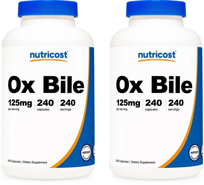 뉴트리코스트 소 담즙 옥스 바일 125mg 240캡슐 2병, 240정, 2개 - 쿠팡