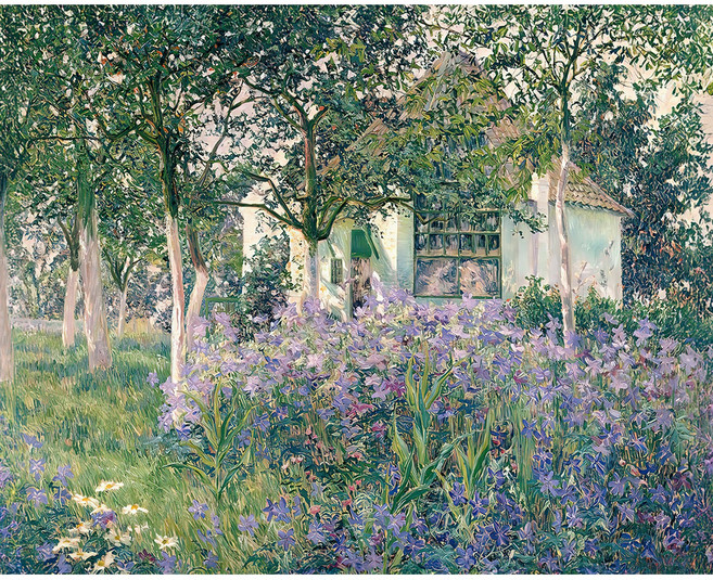 명화 인테리어 캔버스 그림 액자 안나 드 웨르트-6월의 작업실, 54*45cm