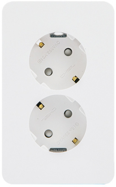 클린 디아트 콘센트 2구(45도) 화이트, 10개