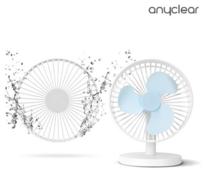 애니클리어 휴대 탁상용 충전식 USB 빅팬스탠드 선풍기 15.24cm, PDB-BFS10, Pink
