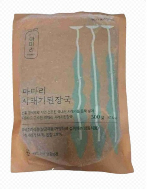 [마마리] 부드럽고편안한맛 시래기된장국 국내산무청시래기 양파 간편하게준비하는국물요리, 3개, 500g