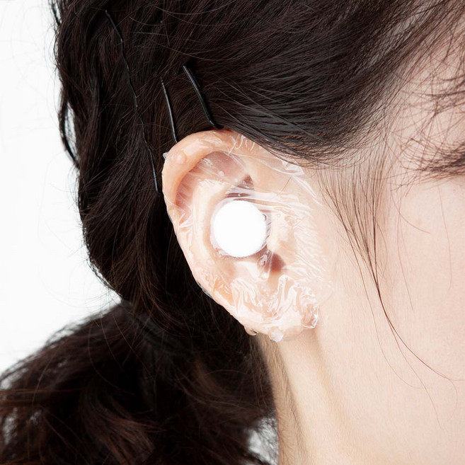 귀방수 스티커 테이프 수영장 귀덮개 성인 귀마개 물놀이 아기 목욕 물들어감방지, 원형20매, 1개, 1개입