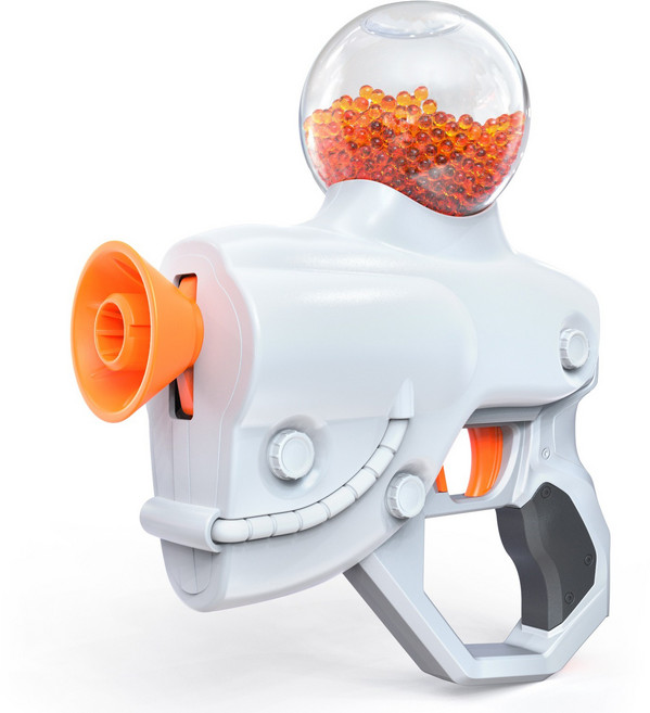 Cosmoxtoys Aquanaut Galaxy孩童凝膠彈玩具手槍 白色, 1個