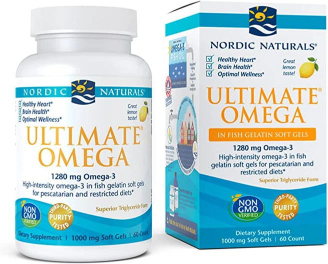 Nordic Naturals 프로오메가 650 EPA /450 DHA 1000mg 레몬 소프트 젤, 180정, 1개 - 쿠팡
