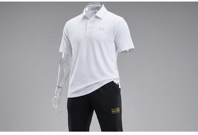 [언더아머_스포츠] 기능성 골프 폴로 티셔츠 White 퍼포먼스 테크 GOLF POLO TM1351129 남성 골프티