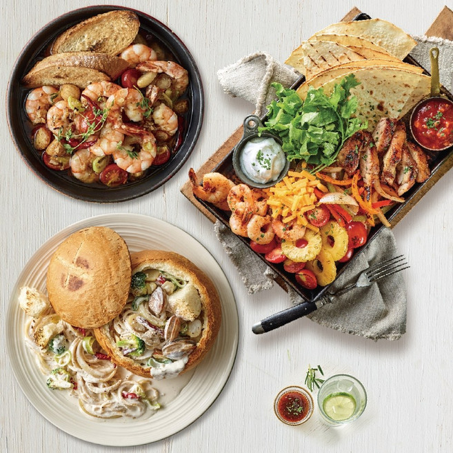 애슐리 봉골레 크림 빠네+올라 파히타+감바스 피칸테(총 6인분) 크리스마스 홈파티 밀키트 ASHLEY (364182), 1