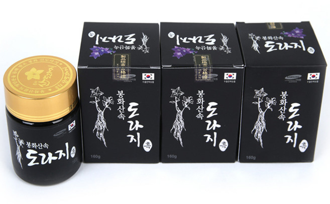 봉화산속 흑 도라지 발효진액(160gx3병) 기타건강즙, 3개, 160g