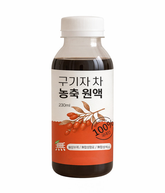 오늘담 구기자차 국내산 구기자 원액 100%, 230ml, 1개