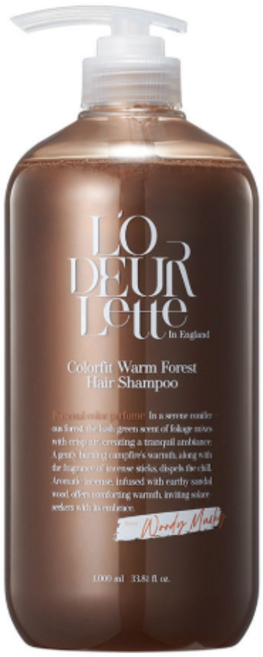 컬러핏 퍼퓸 헤어 샴푸 웜 포레스트, 10개, 1L
