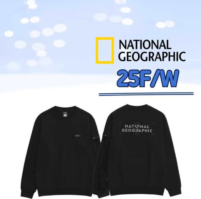 [국내정품] 내셔널지오그래픽 25F/W 블루핀 맨투맨 남성 여성 티셔츠