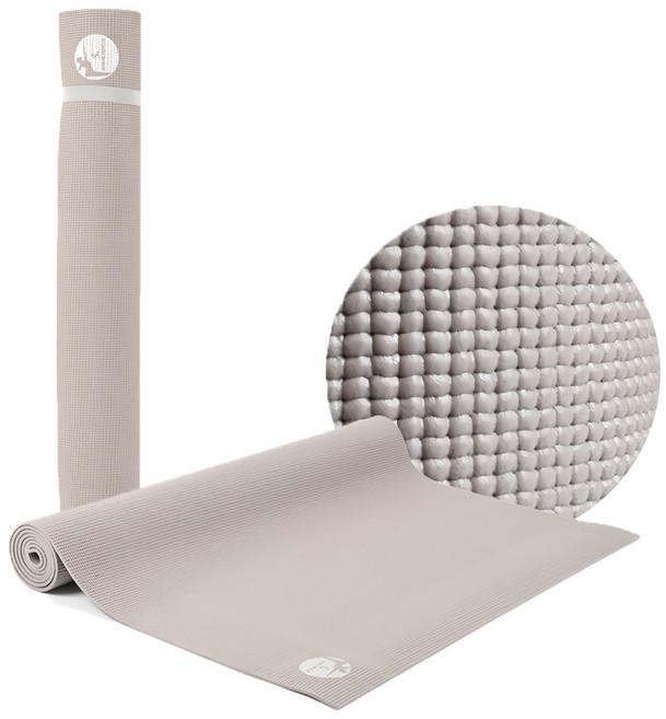 [iwanna] PVC 와이드 요가매트 6mm 다용도 90cmX200cm, 노마드그레이, 1개