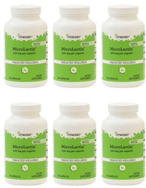 비타코스트 마이크로락틴 500mg 캡슐 240정, 6개