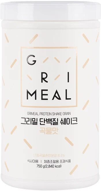 그리밀 단백질쉐이크 곡물맛, 750g, 1개 - 쿠팡