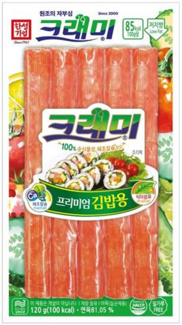 한성 크래미 김밥용, 120g, 4개