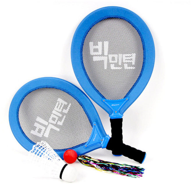 스포뱅크 빅민턴2 라켓 세트, 혼합색상, 1세트