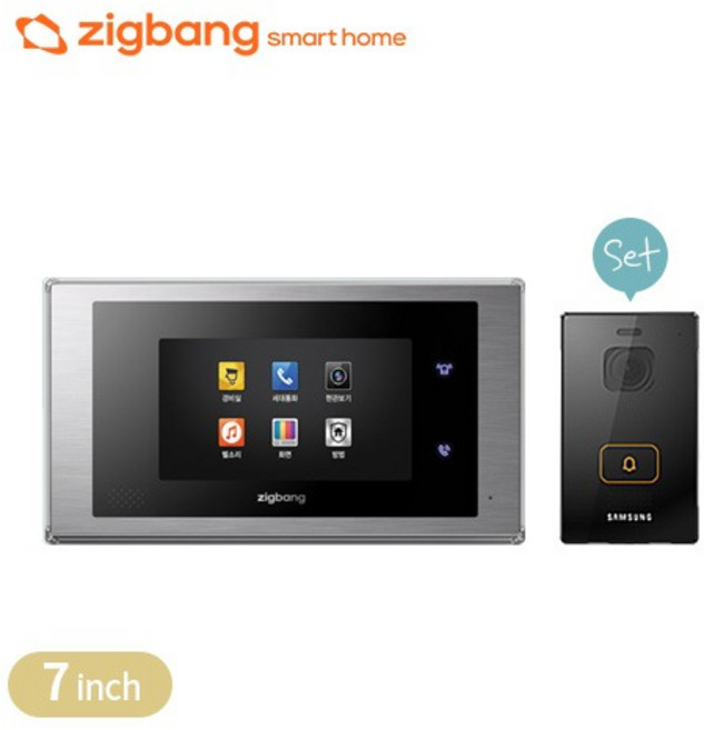 직방 삼성 SHT-3527XM 디지털 현관 아파트 비디오폰 인터폰 월패드 초인종 세트 자가설치 교체