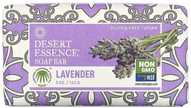 Desert Essence 비누 라벤더 142g(5oz) 5팩, 142g - 쿠팡