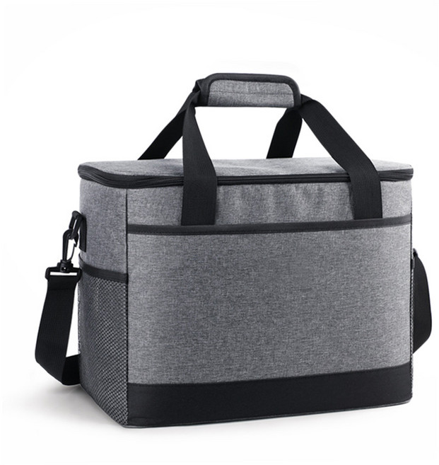 리빙맘 대용량 캠핑 피크닉 보냉백 3중 단열 쿨러백 보온백, 26L, 그레이