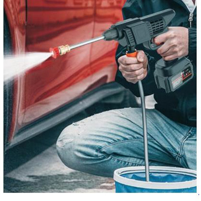 홈쇼핑 워터건 초강력 충전식 무선 고압 세차건 풀세트 밧데리 2개 포함, 1세트